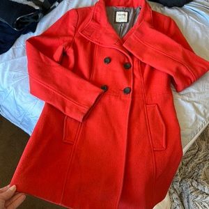 Old navy orange peacoat *bogo*